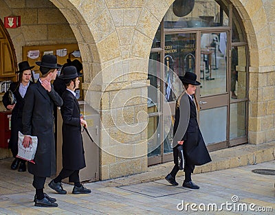 Young Orthodox Jews Editorial Stock Photo